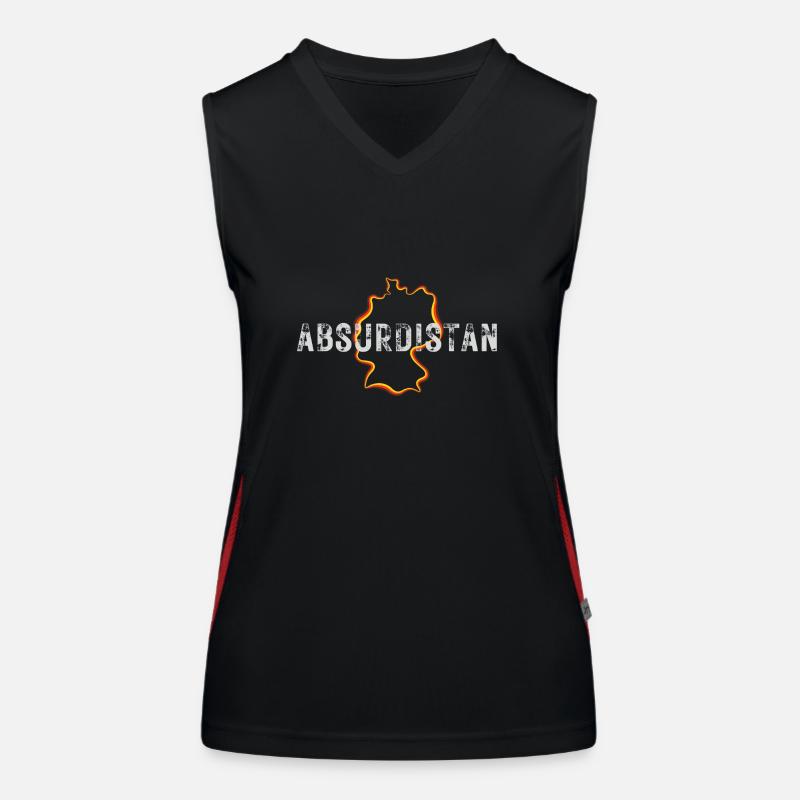 Absurdistan Funktionelles Kontrast-Tank Top für Frauen