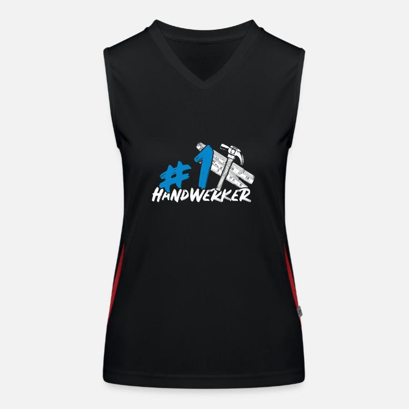 Handwerker Funktionelles Kontrast-Tank Top für Frauen