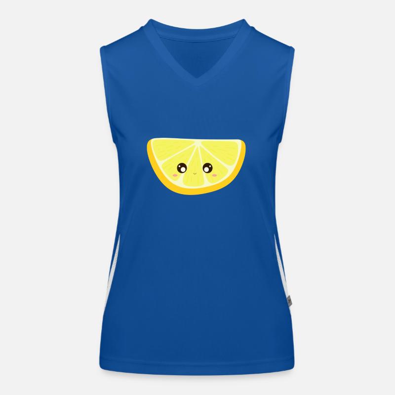 kawaii zitrone Funktionelles Kontrast-Tank Top für Frauen