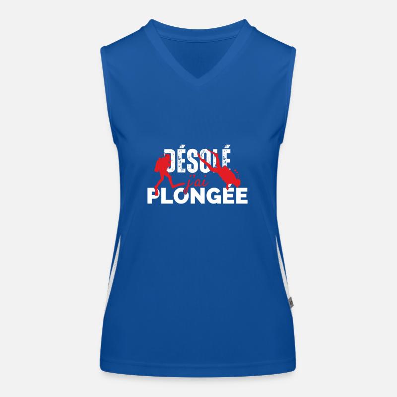 Sorry I dived Women's Functional Contrast Tank Top