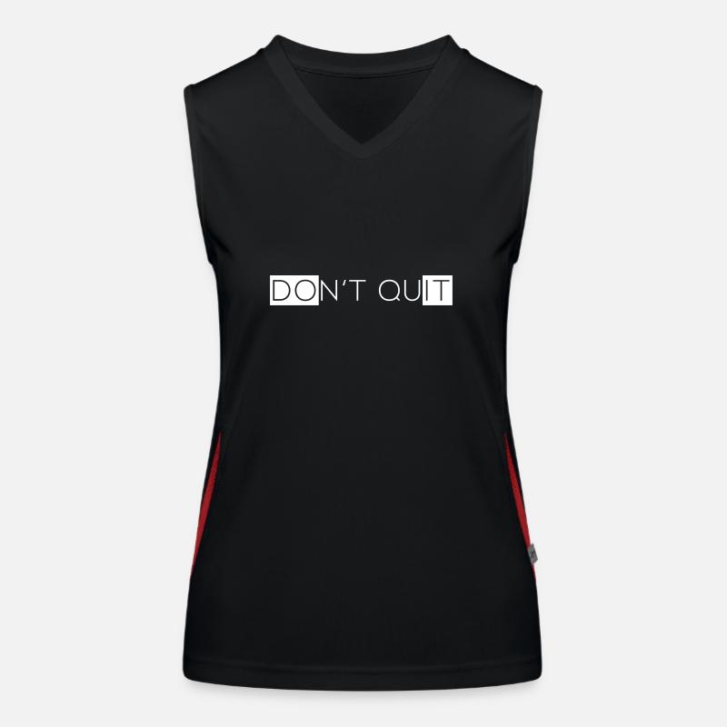 Do not quit Women's Functional Contrast Tank Top