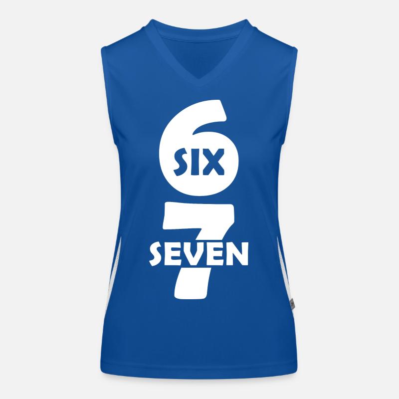 Funny Six Seven 67 Memes Débardeur respirant contrasté Femme