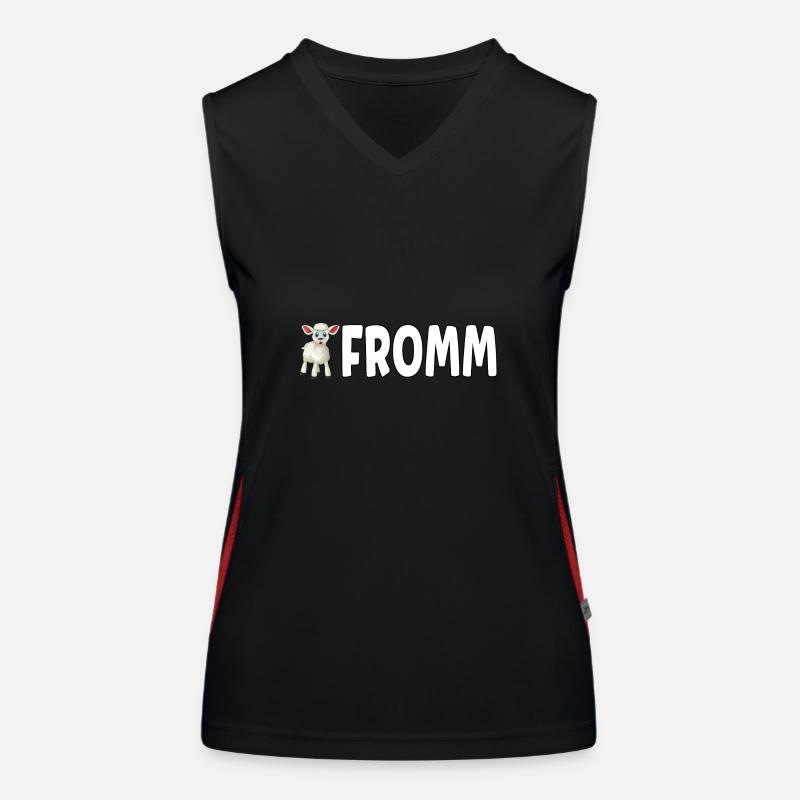 Lammfromm - Du bist unschuldig. IMMER! Funktionelles Kontrast-Tank Top für Frauen