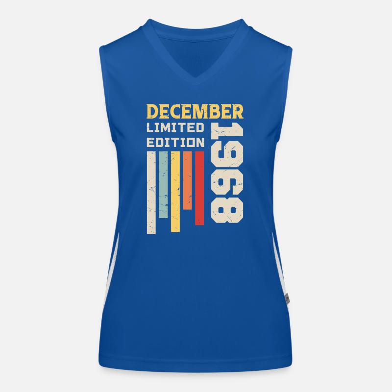Dezember 1968 - Dezember 1968 Geburtstagsgeschenk Funktionelles Kontrast-Tank Top für Frauen