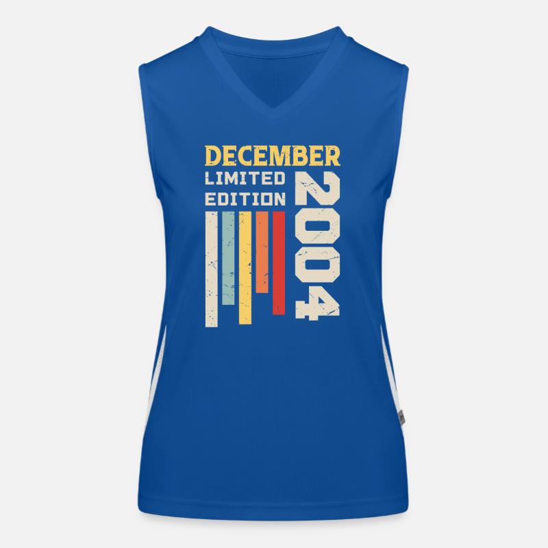 Dezember 2004 - Dezember 2004 Geburtstagsgeschenk Funktionelles Kontrast-Tank Top für Frauen