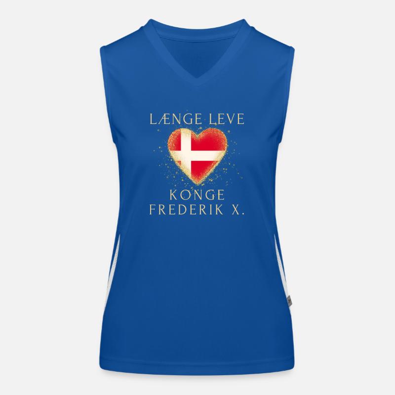 Læng leve Konge Frederik X Danemark Débardeur respirant contrasté Femme