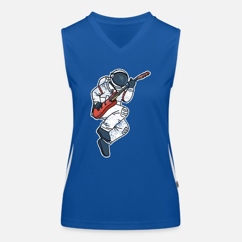 ASTRONAUT E-guitare drôle espace cadeau Débardeur respirant contrasté Femme