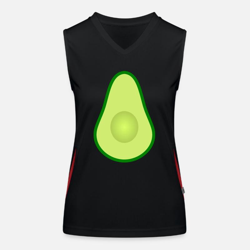 Avocado without a core design to personalize Women's Functional Contrast Tank Top