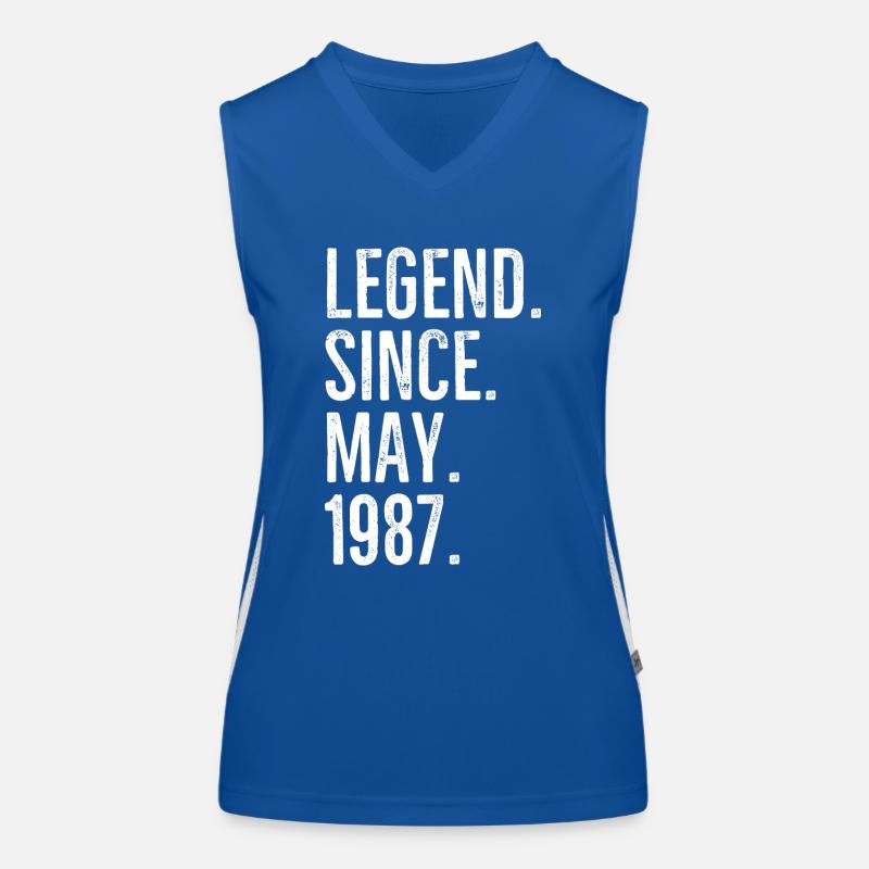 Legende seit Mai 1987 Funktionelles Kontrast-Tank Top für Frauen