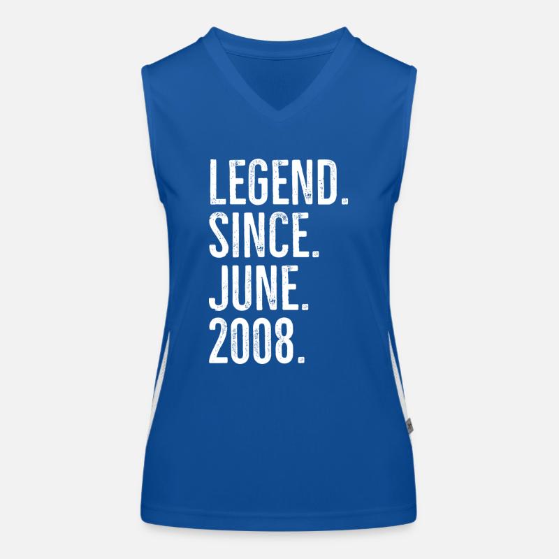 Legende seit Juni 2008 Funktionelles Kontrast-Tank Top für Frauen