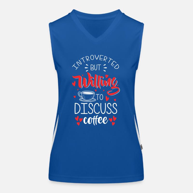 Kaffee Kaffeeliebhaber Kaffeetrinker Funktionelles Kontrast-Tank Top für Frauen