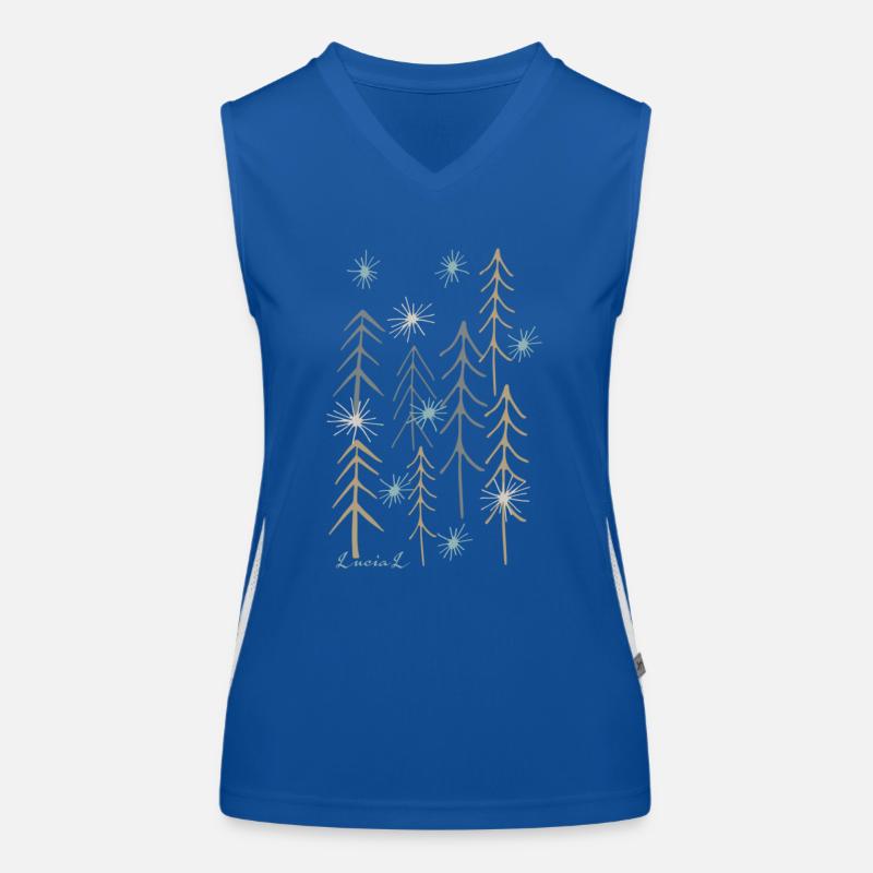 Minimal Magic Forest Women's Functional Contrast Tank Top