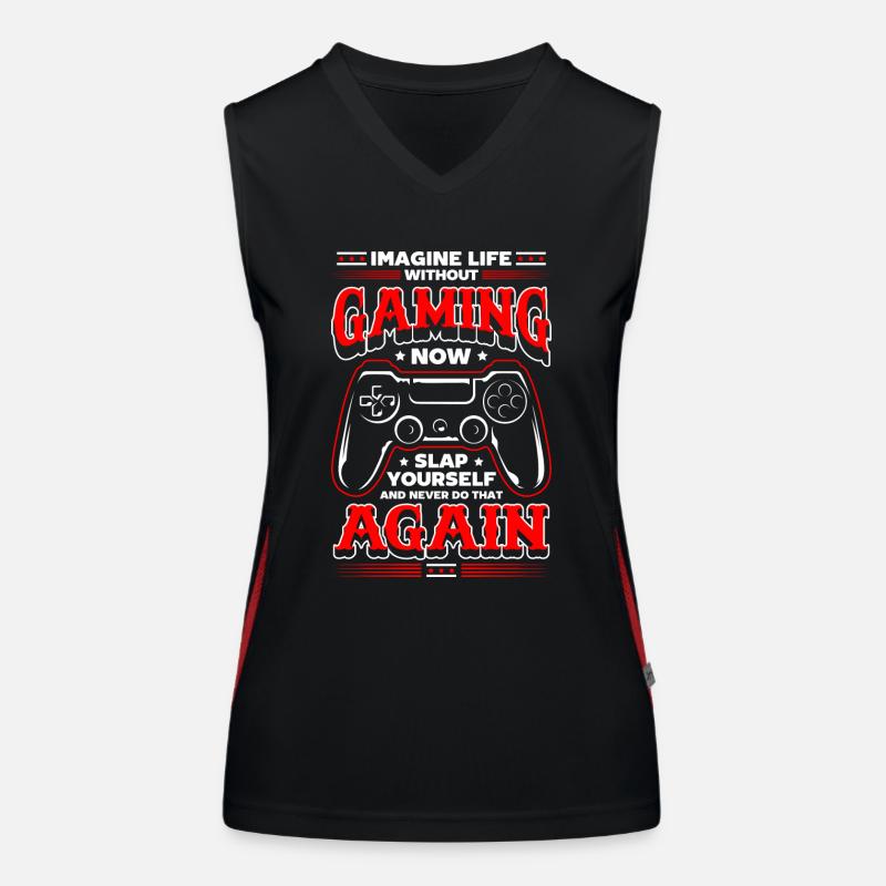 Tournoi Nerd Geek Débardeur respirant contrasté Femme