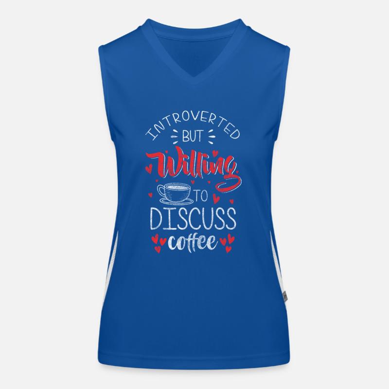 Coffee portafilter milk Women's Functional Contrast Tank Top