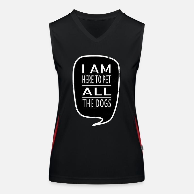 geek beagle father happy present idea Funktionelles Kontrast-Tank Top für Frauen