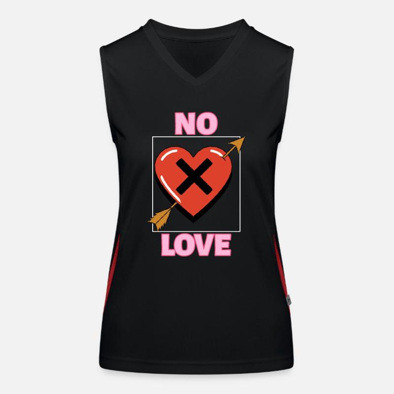 ANTI VALENTINSTAGS Funktionelles Kontrast-Tank Top für Frauen