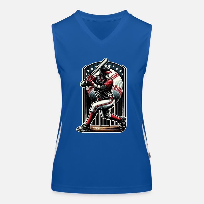 Baseball Débardeur respirant contrasté Femme