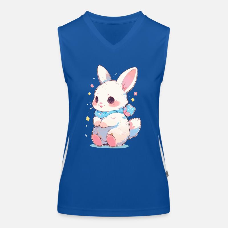 Hase Ostern Süß Funktionelles Kontrast-Tank Top für Frauen