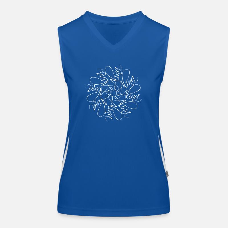 Alina Name Name Mandala Women's Functional Contrast Tank Top