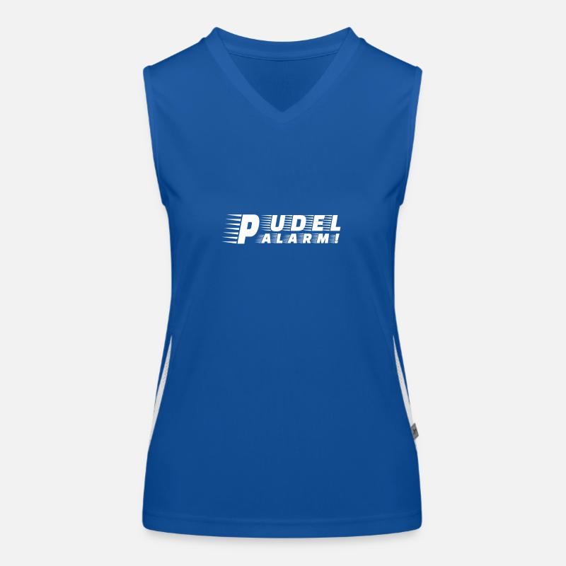 Pudel-Alarm! Funktionelles Kontrast-Tank Top für Frauen