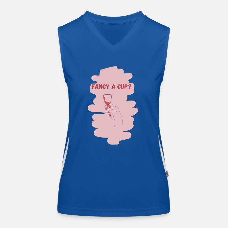 Fancy a cup Débardeur respirant contrasté Femme