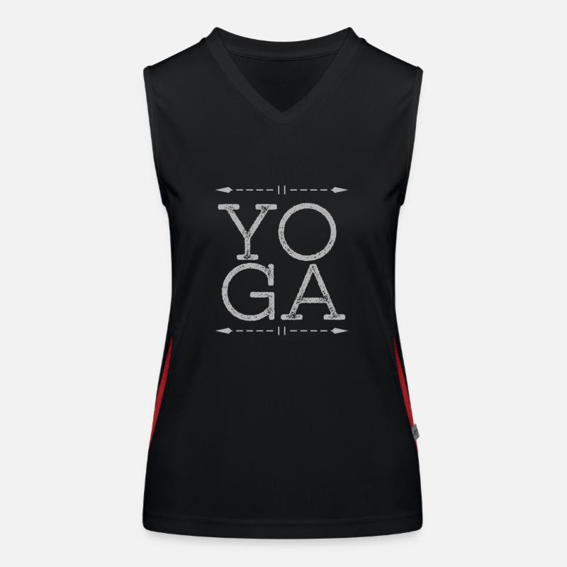 YOGA avec des flèches Débardeur respirant contrasté Femme