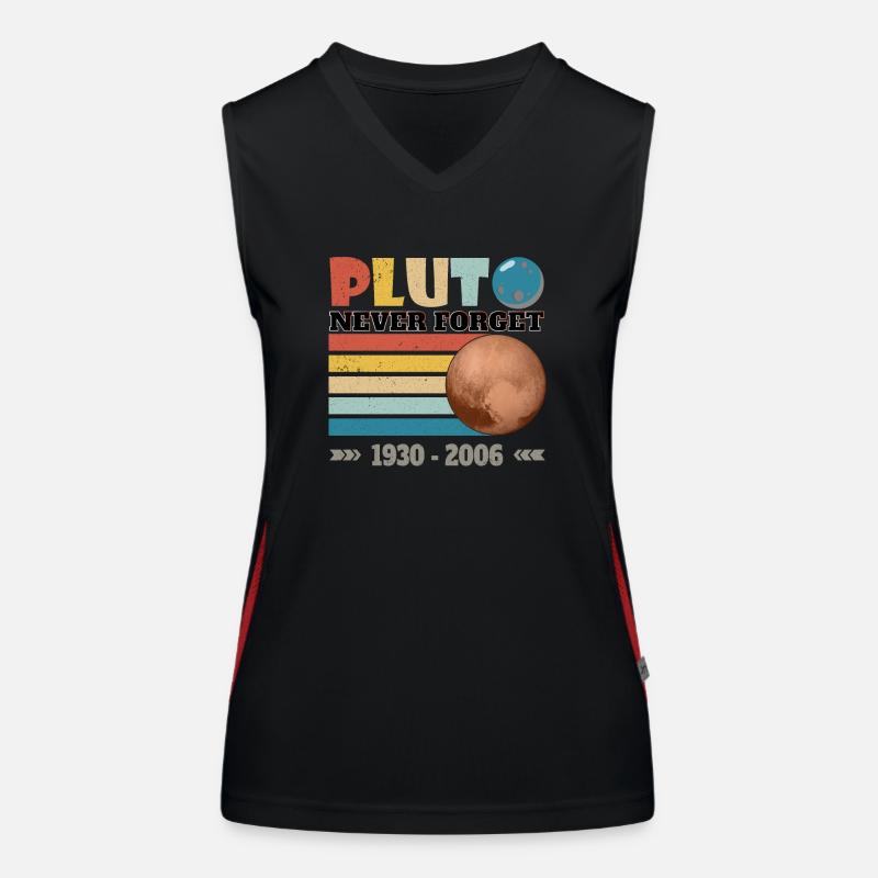 PLUTO - NEVER FORGET 1930 - 2006 Funktionelles Kontrast-Tank Top für Frauen