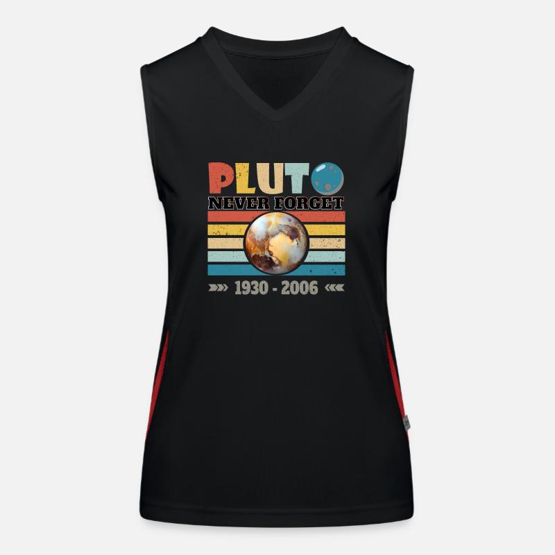PLUTO - NEVER FORGET 1930 - 2006 Women's Functional Contrast Tank Top