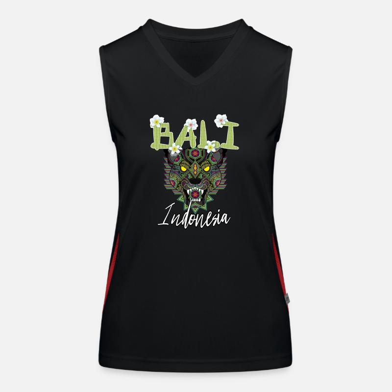 Bali - Indonesia Women's Functional Contrast Tank Top