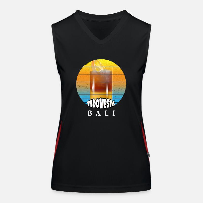 Bali - Indonesia Women's Functional Contrast Tank Top