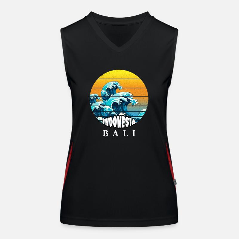 Bali - Indonesia Women's Functional Contrast Tank Top