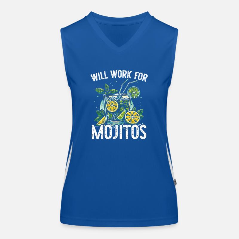 Will work for Mojitos Women's Functional Contrast Tank Top