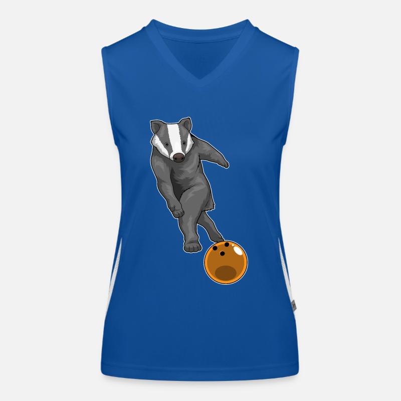 Badger Boule de bowling Débardeur respirant contrasté Femme