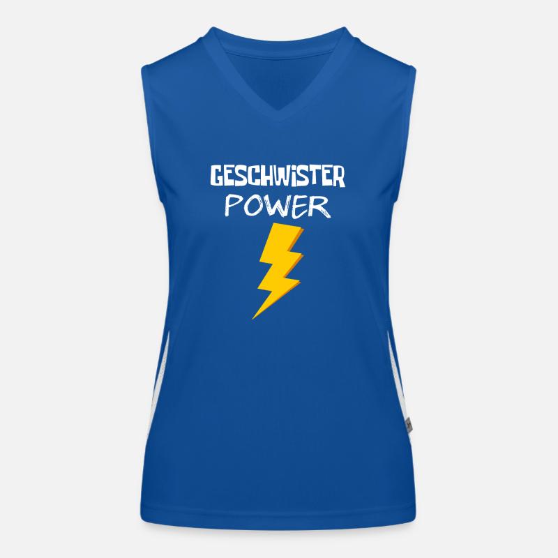 Geschwister Power Funktionelles Kontrast-Tank Top für Frauen