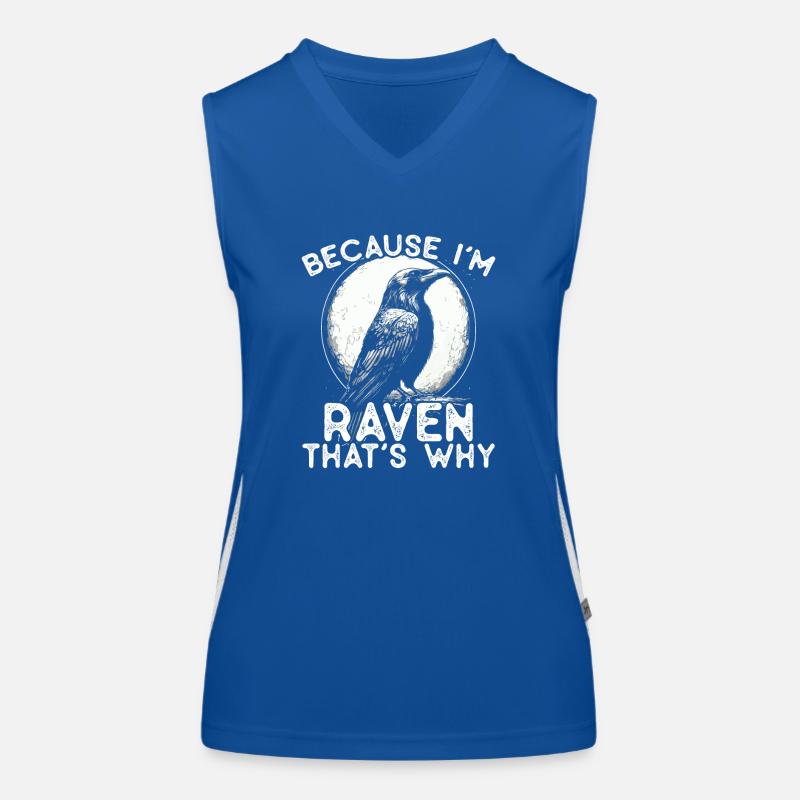 Parce que je suis Raven - c’est pourquoi ! Débardeur respirant contrasté Femme