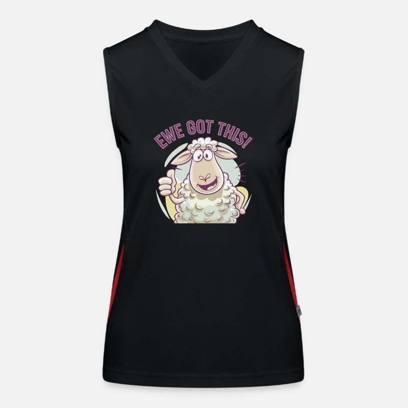 Ewe a compris ça Débardeur respirant contrasté Femme