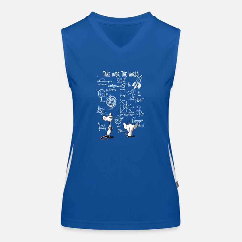 World takeover – clever mouse master plan Women's Functional Contrast Tank Top