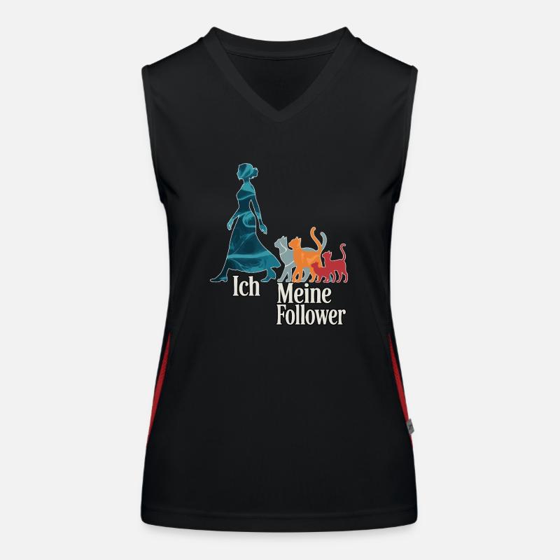 Moi et mes abonnés – Cat Humor Design Débardeur respirant contrasté Femme