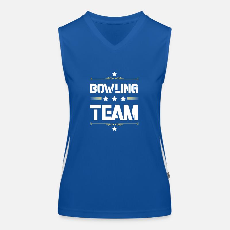 Équipe de bowling Débardeur respirant contrasté Femme