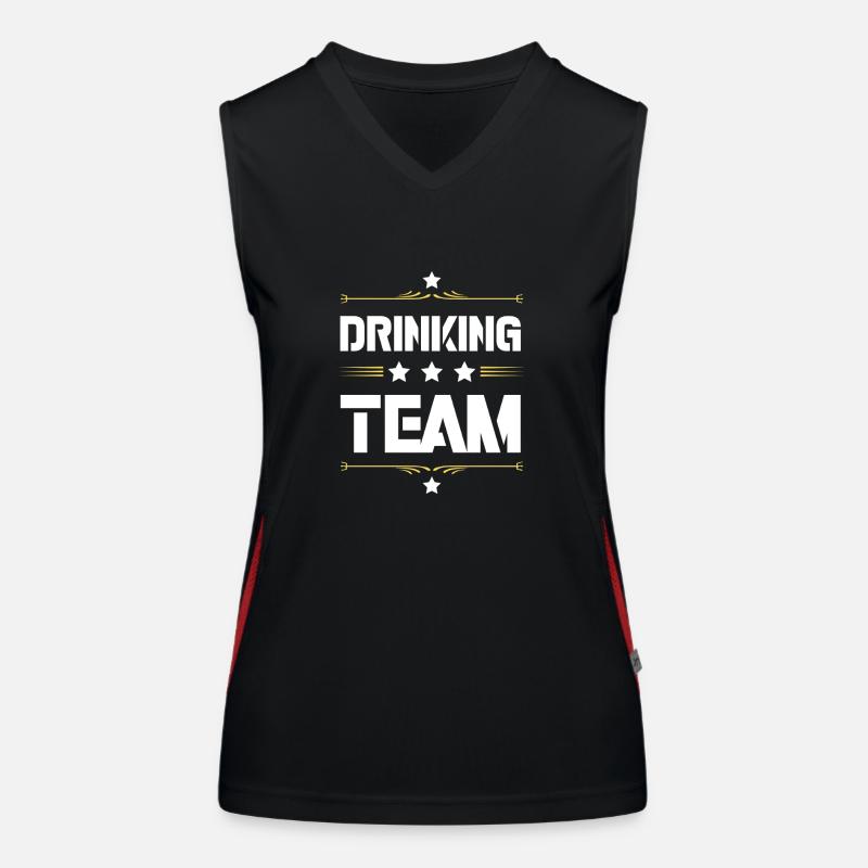 Drinking Team Women's Functional Contrast Tank Top