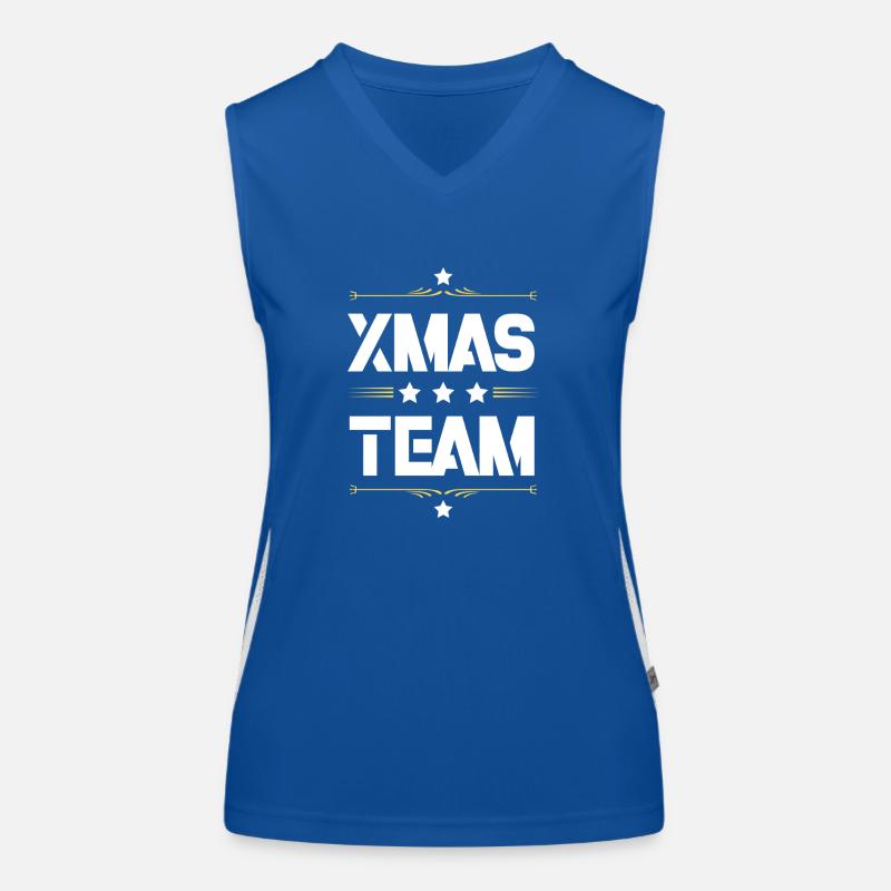 Xmas Team Funktionelles Kontrast-Tank Top für Frauen