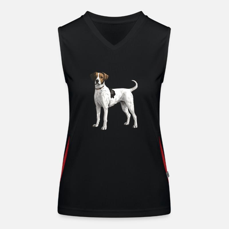 Jack Russel Terrier Hund Funktionelles Kontrast-Tank Top für Frauen