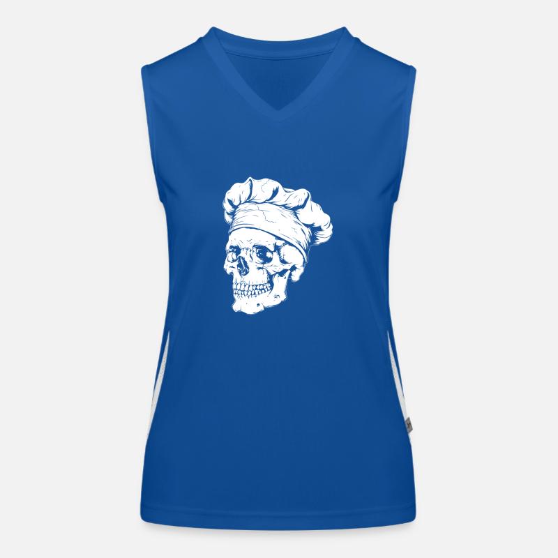 Chef Skull Women's Functional Contrast Tank Top