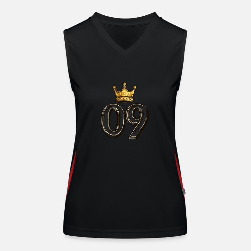 9 Number Crown Women's Functional Contrast Tank Top