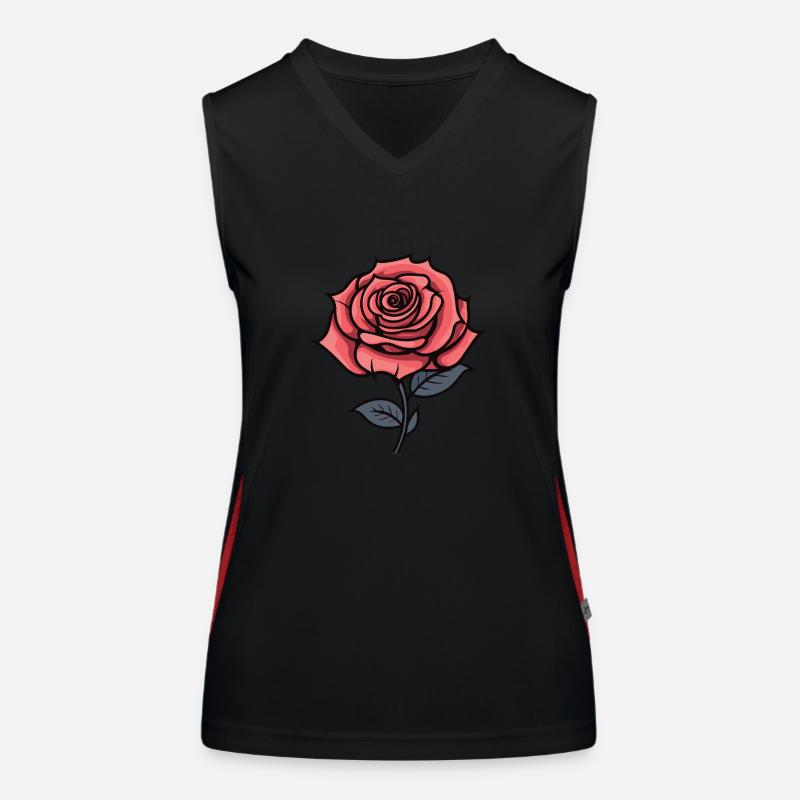 L’amour de la rose Débardeur respirant contrasté Femme