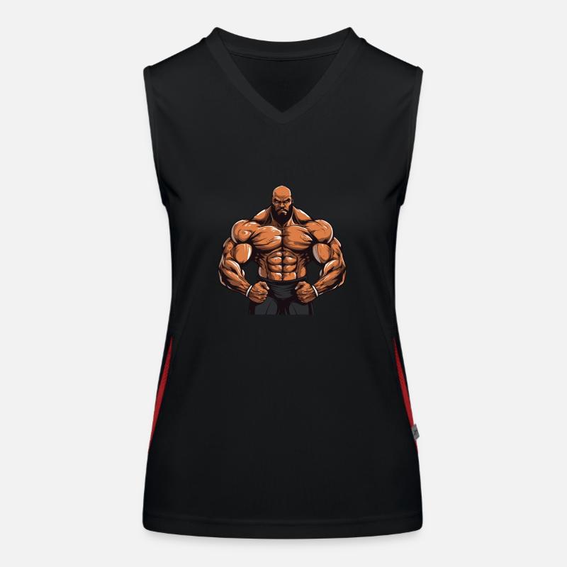 Workout Bodybuilder Funktionelles Kontrast-Tank Top für Frauen