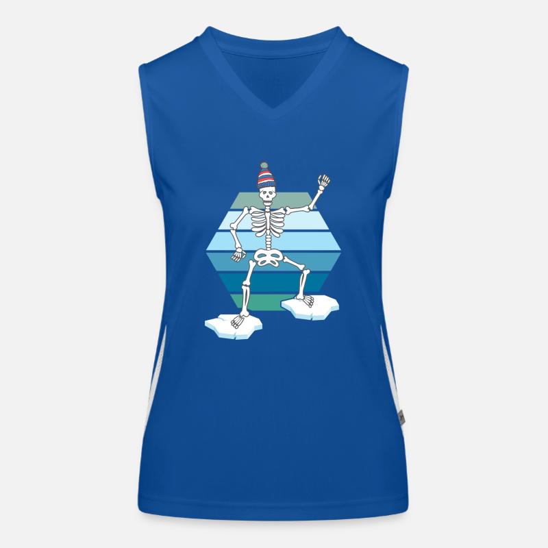 Eisbader Winterschwimmen retro Winterbader-saison Funktionelles Kontrast-Tank Top für Frauen