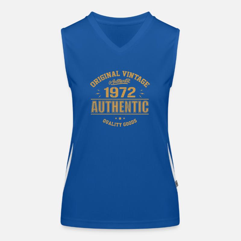 Authentisches 1972 Original 1972 Geburtstagsgeschenk Funktionelles Kontrast-Tank Top für Frauen