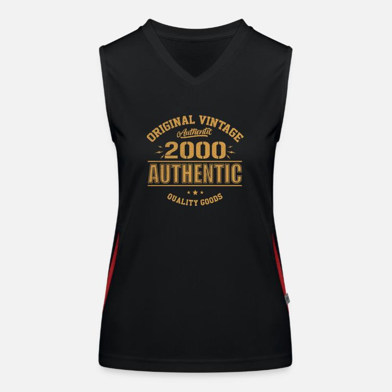 Authentisches 2000 Original 2000 Geburtstagsgeschenk Funktionelles Kontrast-Tank Top für Frauen