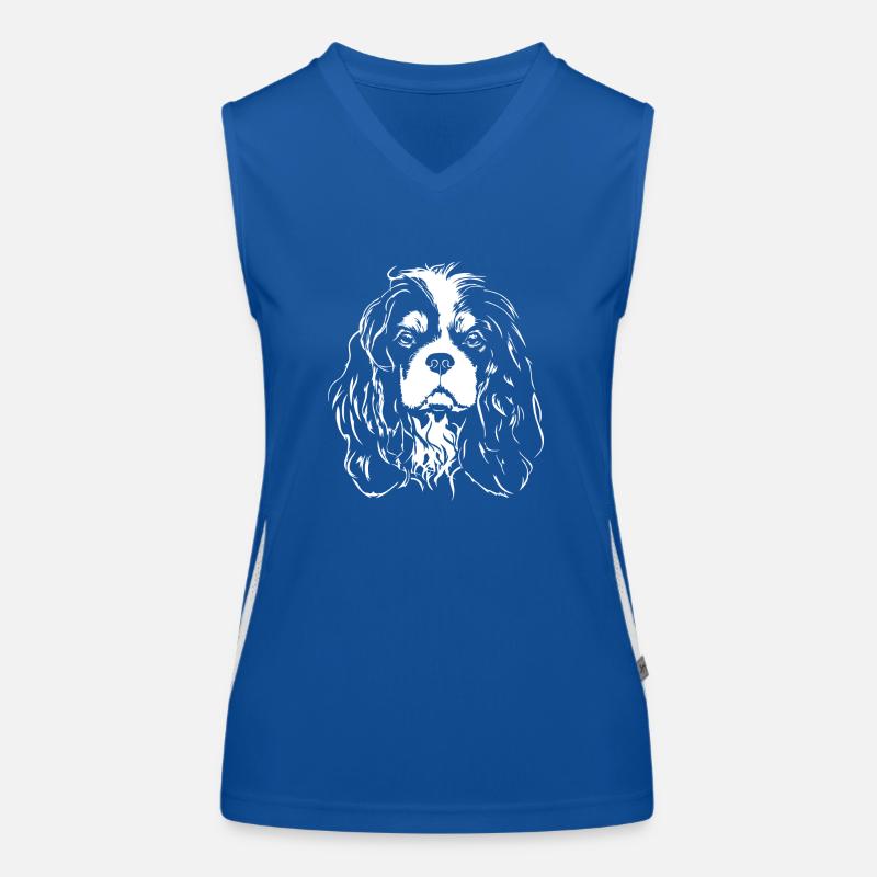 CAVALIER KING CHARLES SPANIEL Chiens Chiens Wilsigns Débardeur respirant contrasté Femme